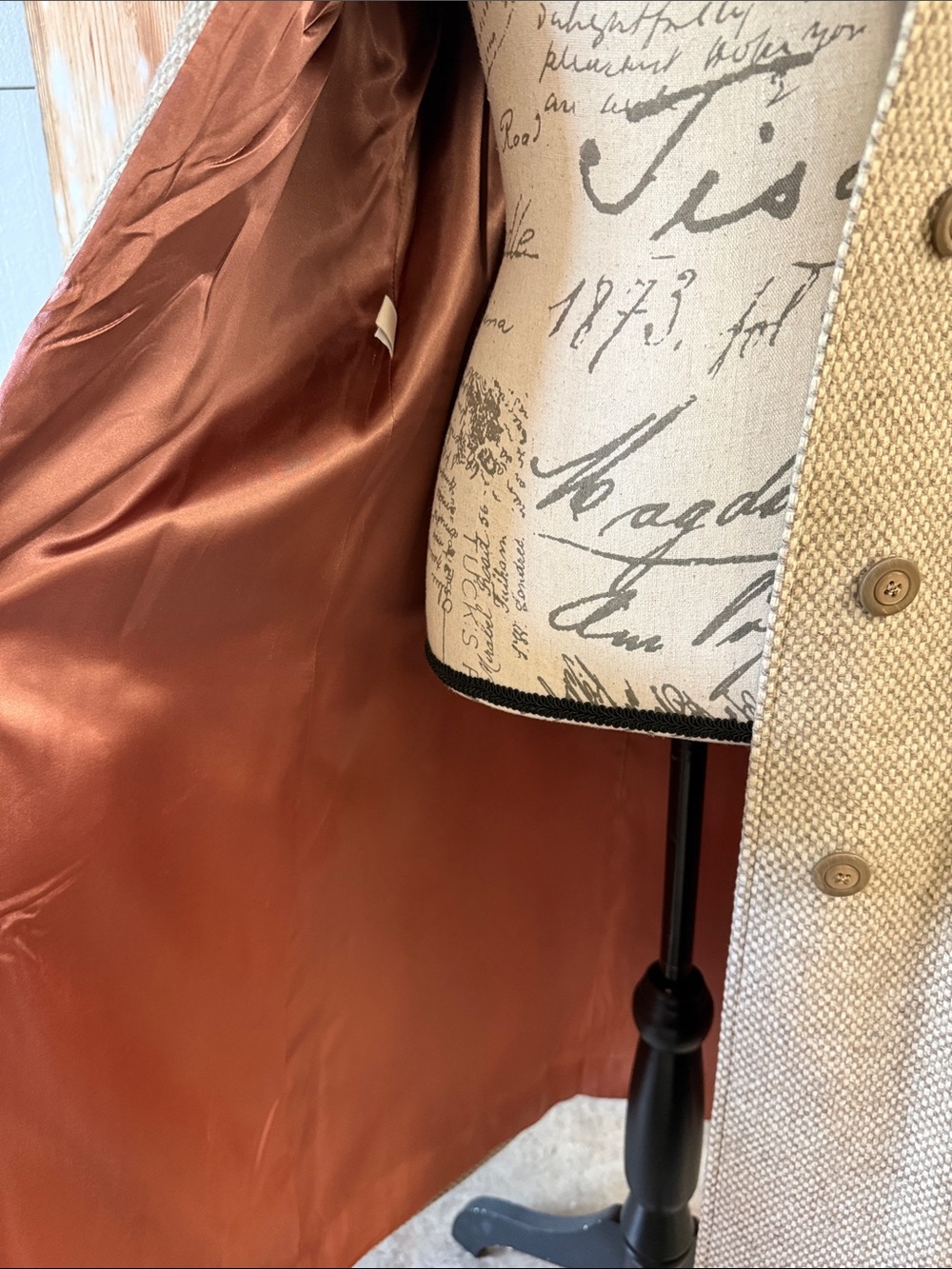 Vintage 1950-1960’s Womens Textured Belted Coat by Fashionfilt - Picture 12 of 17